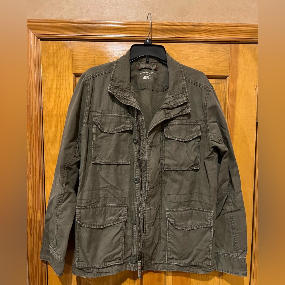 Men’s American Eagle green military jacket size Small